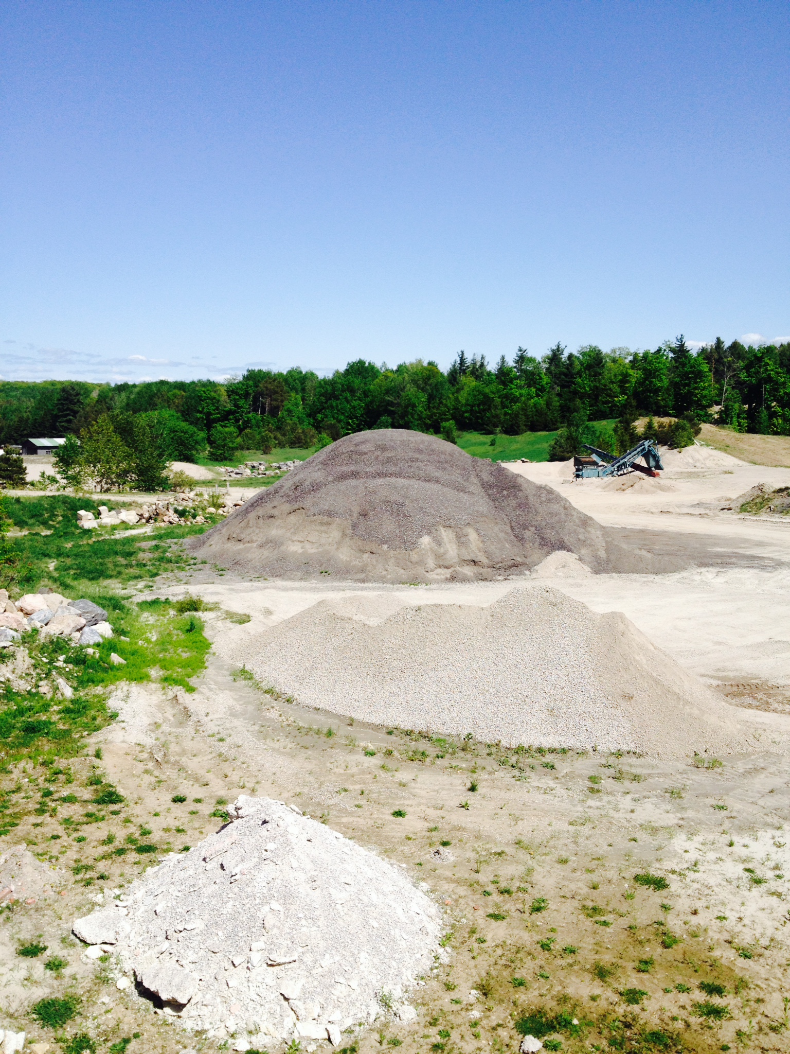 Recycled concrete piles